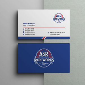 Diseño de Tarjeta de Presentación por Bikash Das para A&R Iron Works | Diseño: #36879612