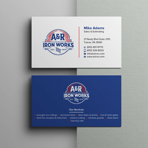 Diseño de Tarjeta de Presentación por Bikash Das para A&R Iron Works | Diseño: #36880085