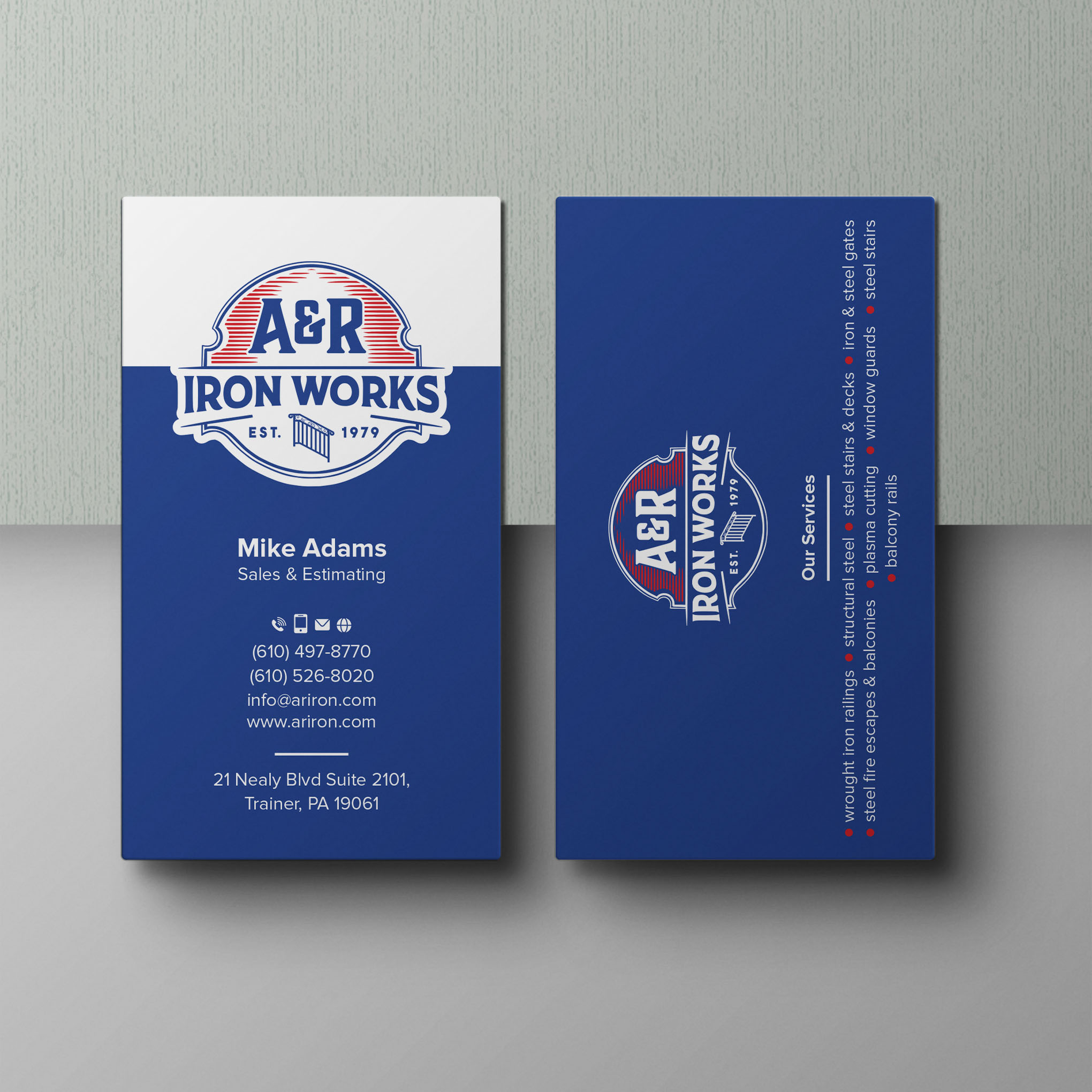 Diseño de Tarjeta de Presentación por Bikash Das para A&R Iron Works | Diseño #36880088