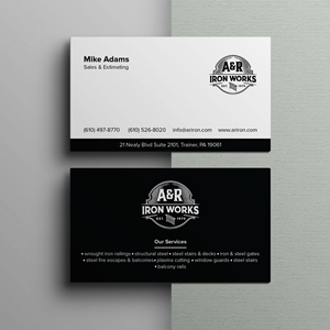 Diseño de Tarjeta de Presentación por Bikash Das para A&R Iron Works | Diseño: #36880183