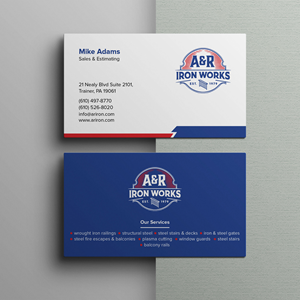 Diseño de Tarjeta de Presentación por Bikash Das para A&R Iron Works | Diseño: #36880268