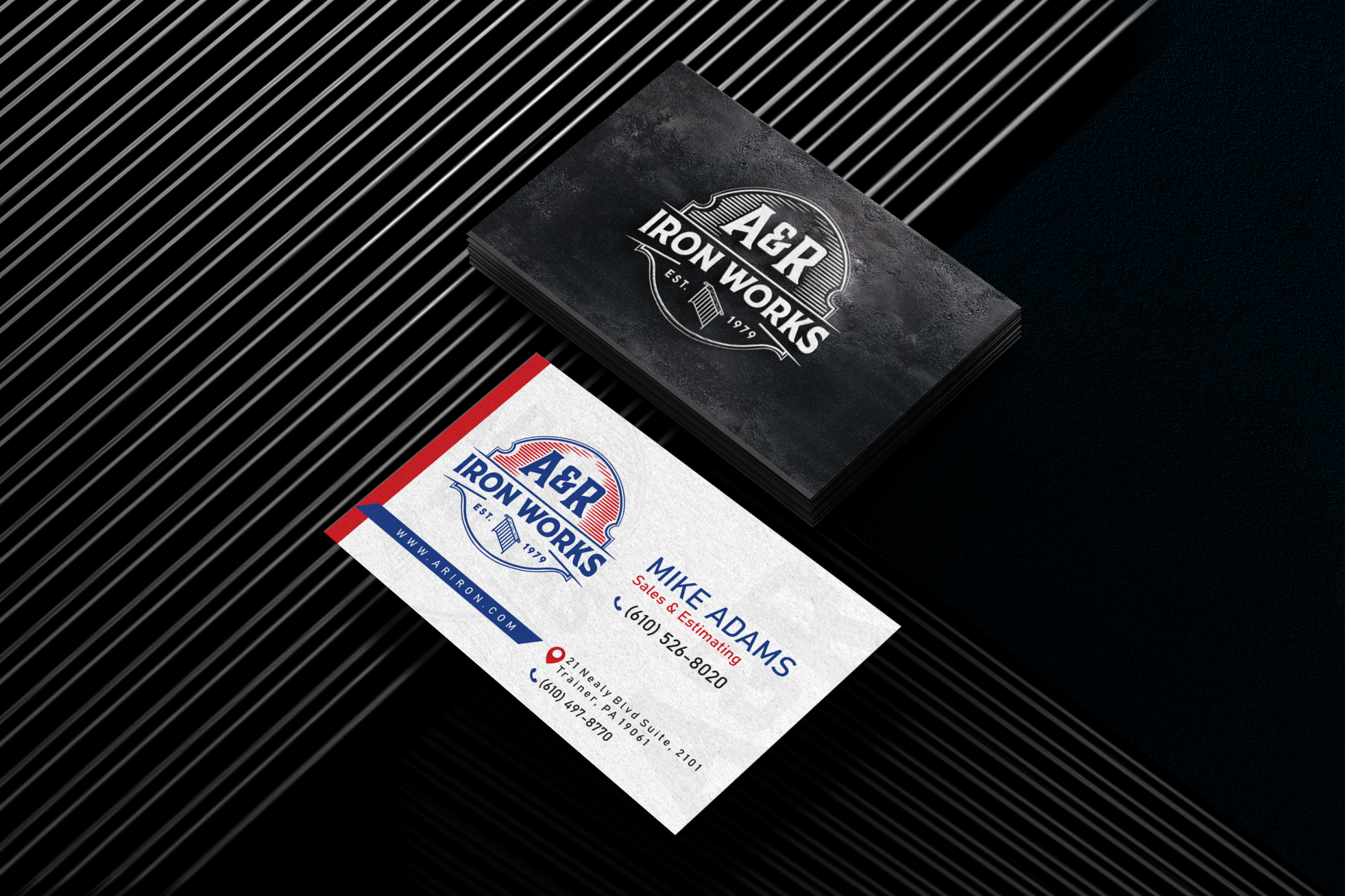 Diseño de Tarjeta de Presentación por Valmor Harpia para A&R Iron Works | Diseño #36868625