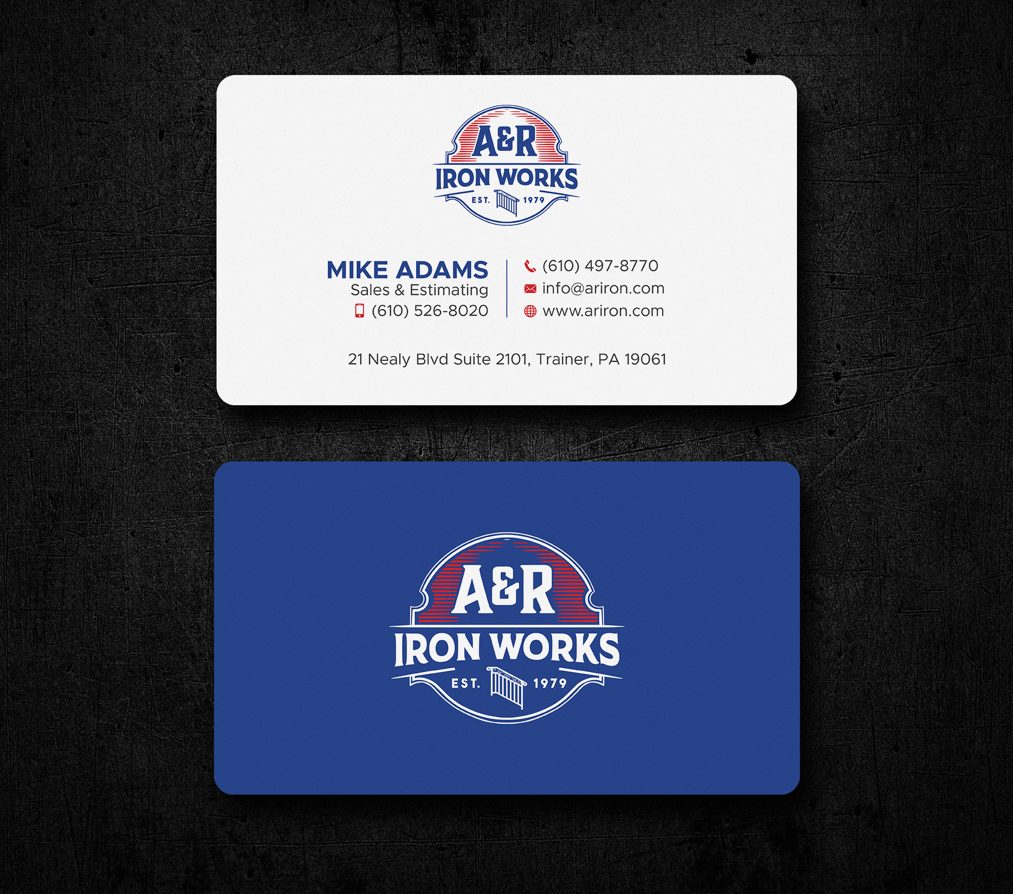 Diseño de Tarjeta de Presentación por Uttom 2 para A&R Iron Works | Diseño #36864896