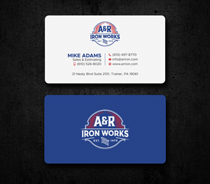 Diseño de Tarjeta de Presentación por Uttom 2 para A&R Iron Works | Diseño: #36864896