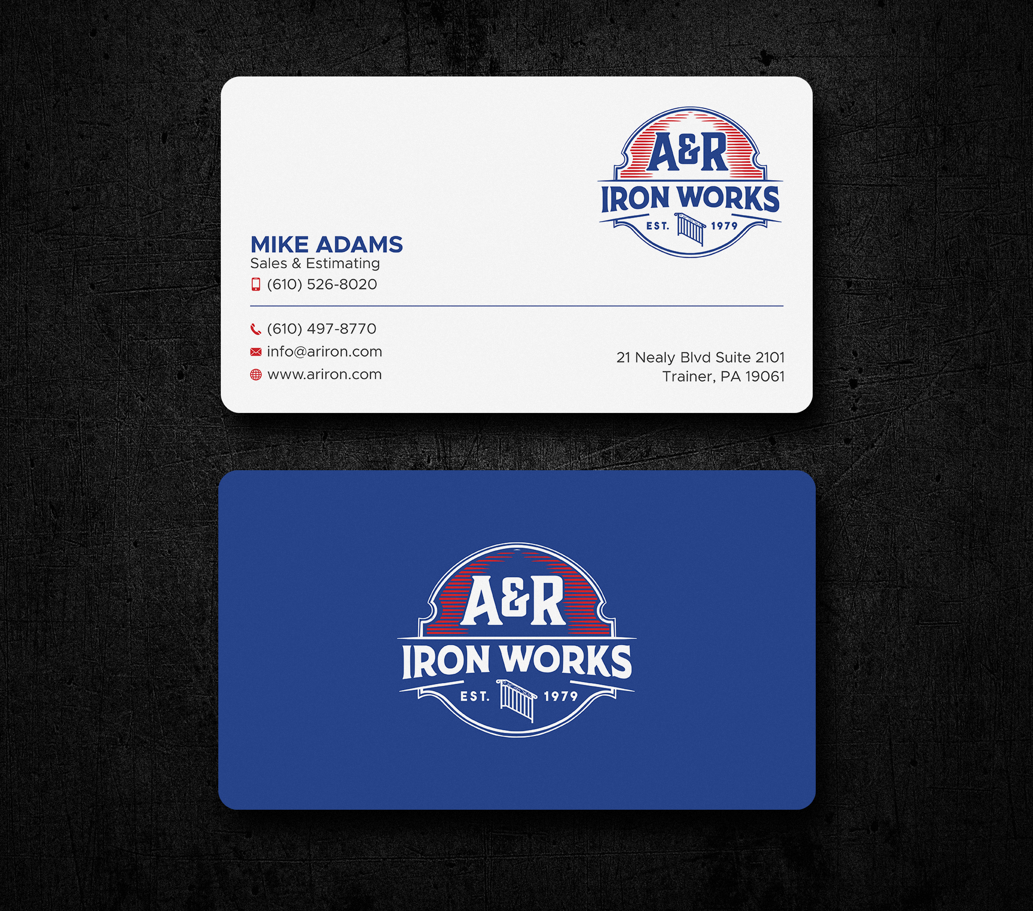 Diseño de Tarjeta de Presentación por Uttom 2 para A&R Iron Works | Diseño #36864897