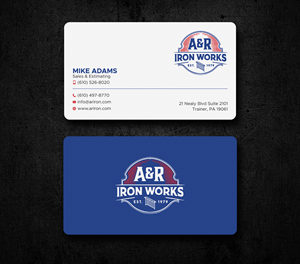 Diseño de Tarjeta de Presentación por Uttom 2 para A&R Iron Works | Diseño: #36864897