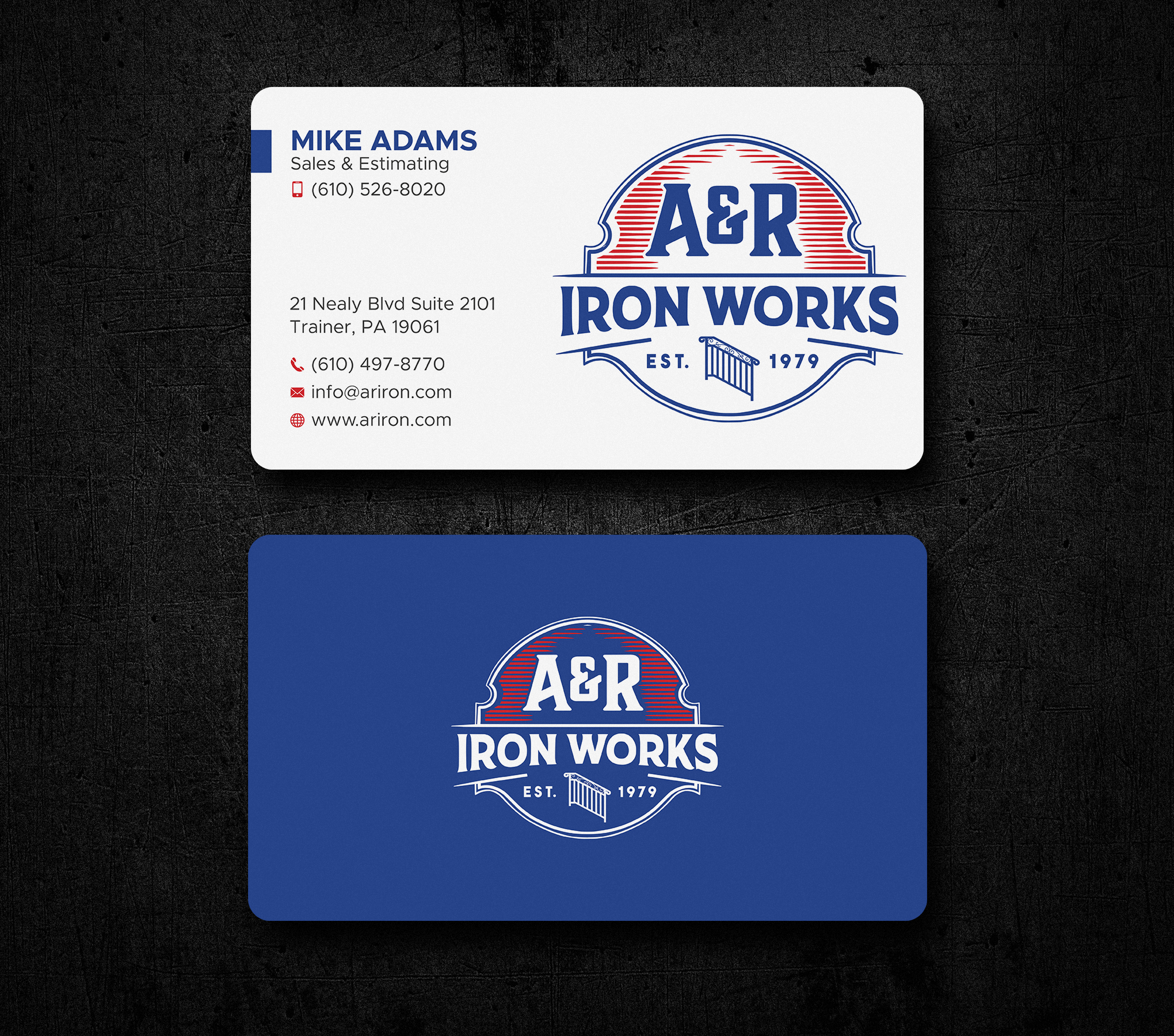 Diseño de Tarjeta de Presentación por Uttom 2 para A&R Iron Works | Diseño #36864898