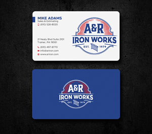 Diseño de Tarjeta de Presentación por Uttom 2 para A&R Iron Works | Diseño: #36864898