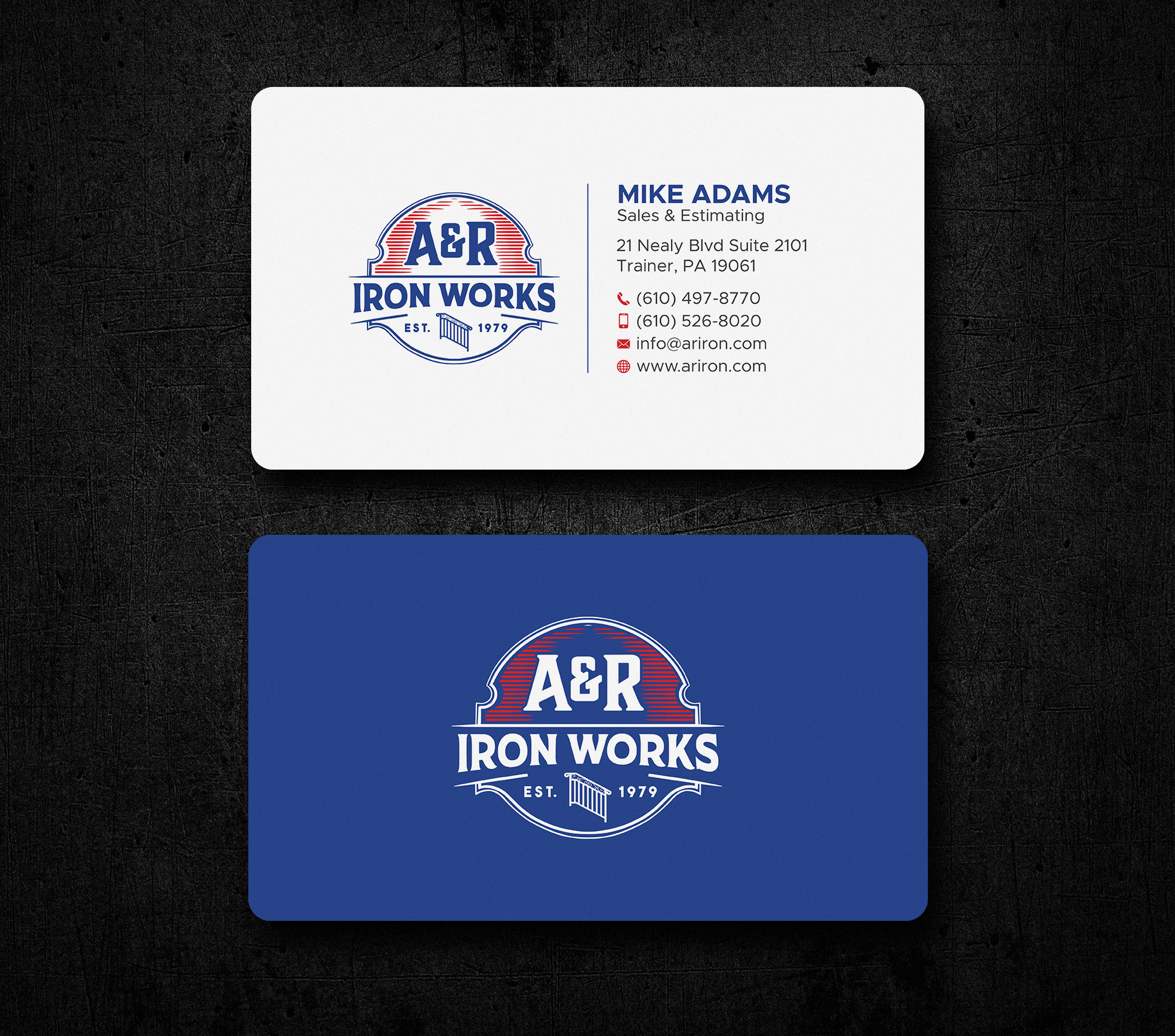 Diseño de Tarjeta de Presentación por Uttom 2 para A&R Iron Works | Diseño #36864899