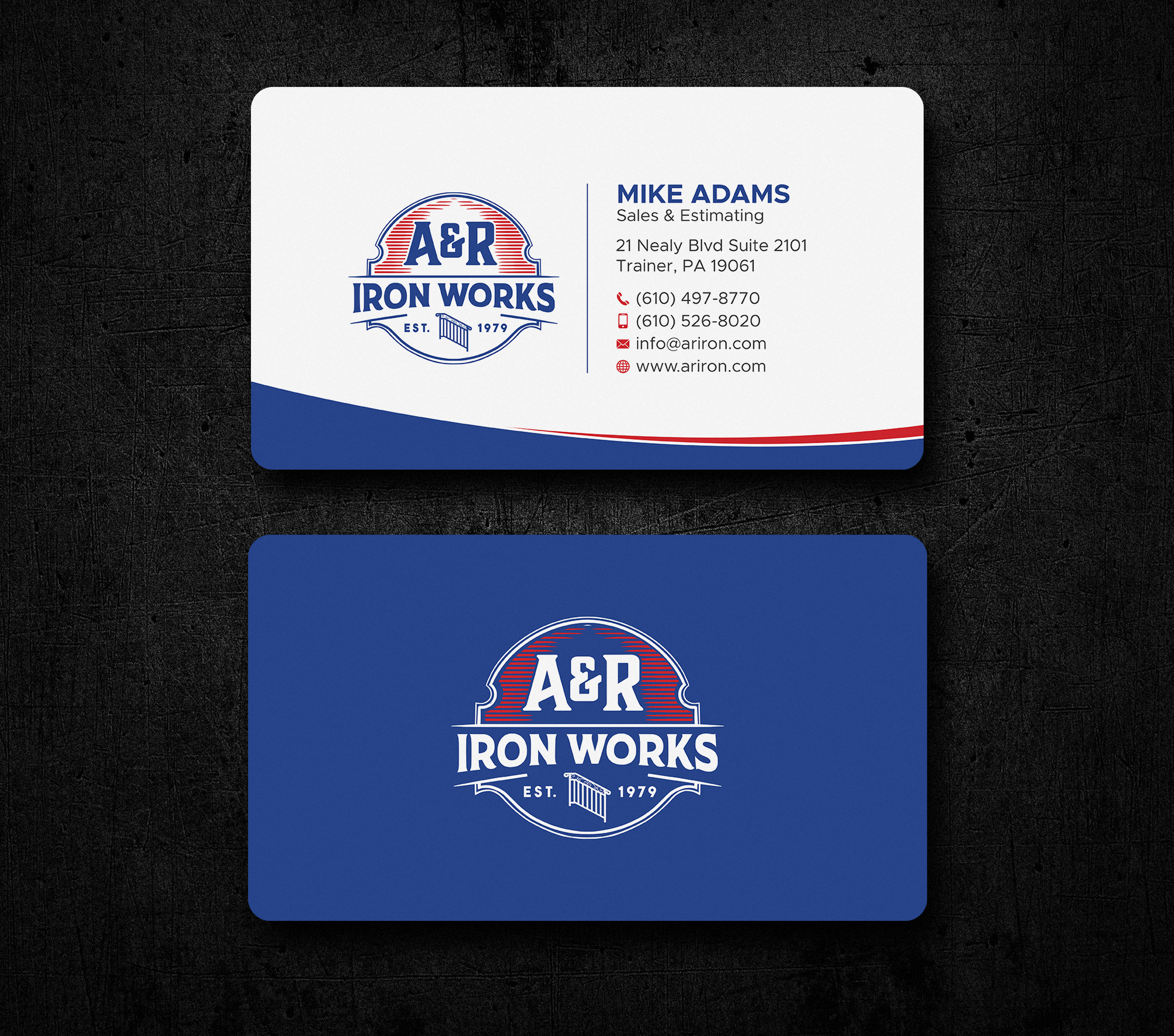 Diseño de Tarjeta de Presentación por Uttom 2 para A&R Iron Works | Diseño #36865062