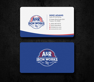 Diseño de Tarjeta de Presentación por Uttom 2 para A&R Iron Works | Diseño: #36865062