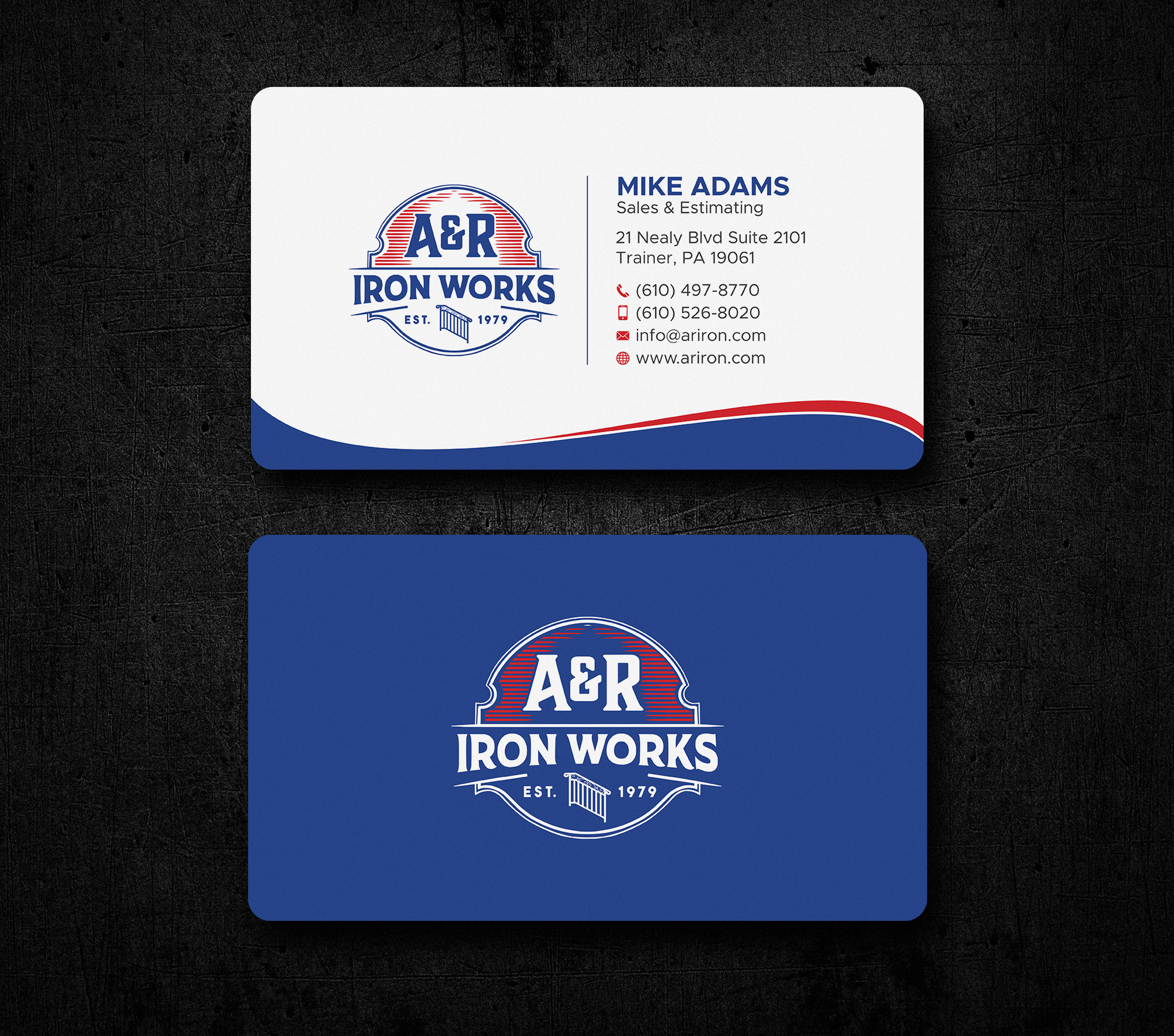 Diseño de Tarjeta de Presentación por Uttom 2 para A&R Iron Works | Diseño #36865063