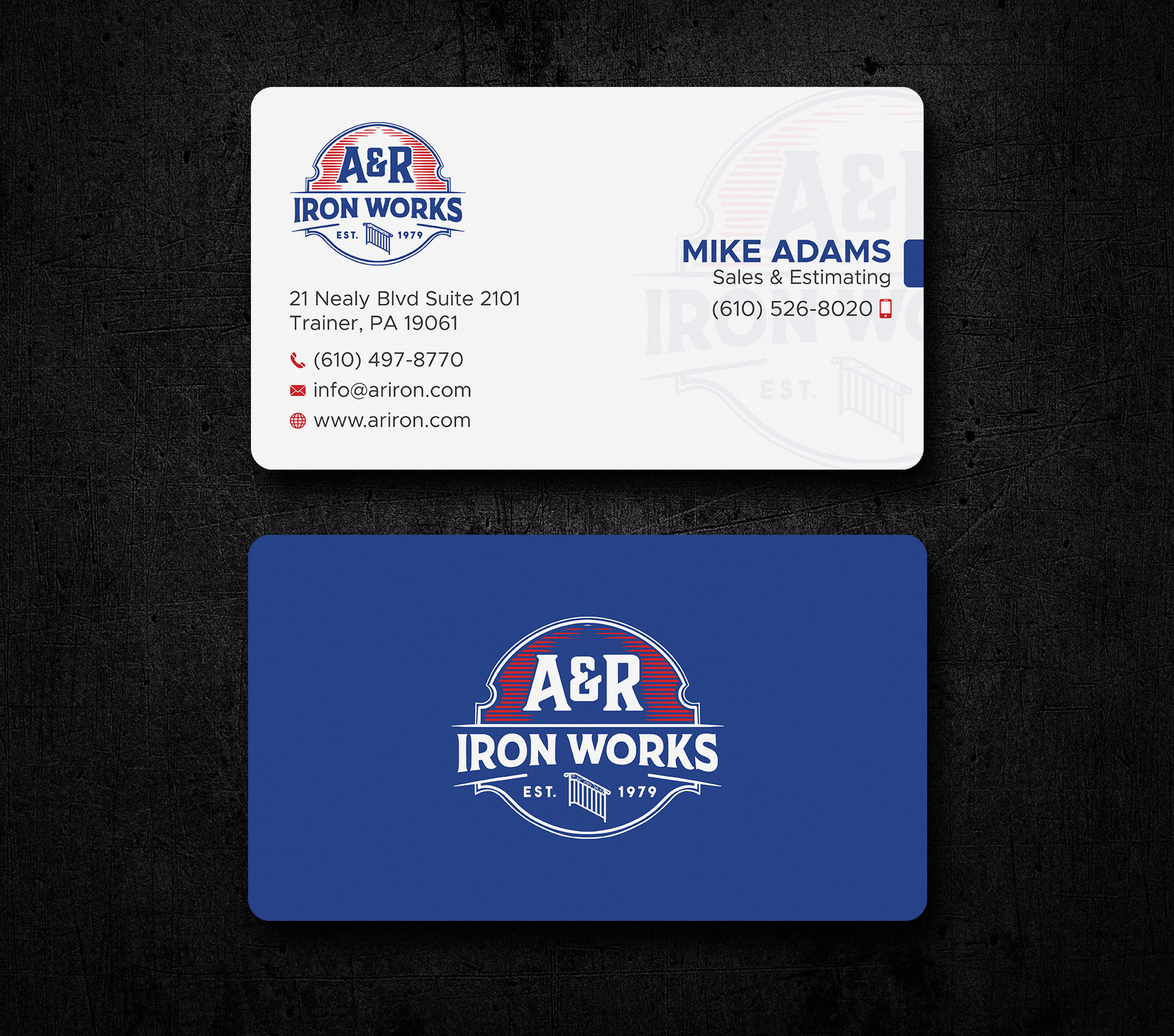 Diseño de Tarjeta de Presentación por Uttom 2 para A&R Iron Works | Diseño #36865064