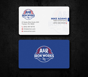 Diseño de Tarjeta de Presentación por Uttom 2 para A&R Iron Works | Diseño: #36865064