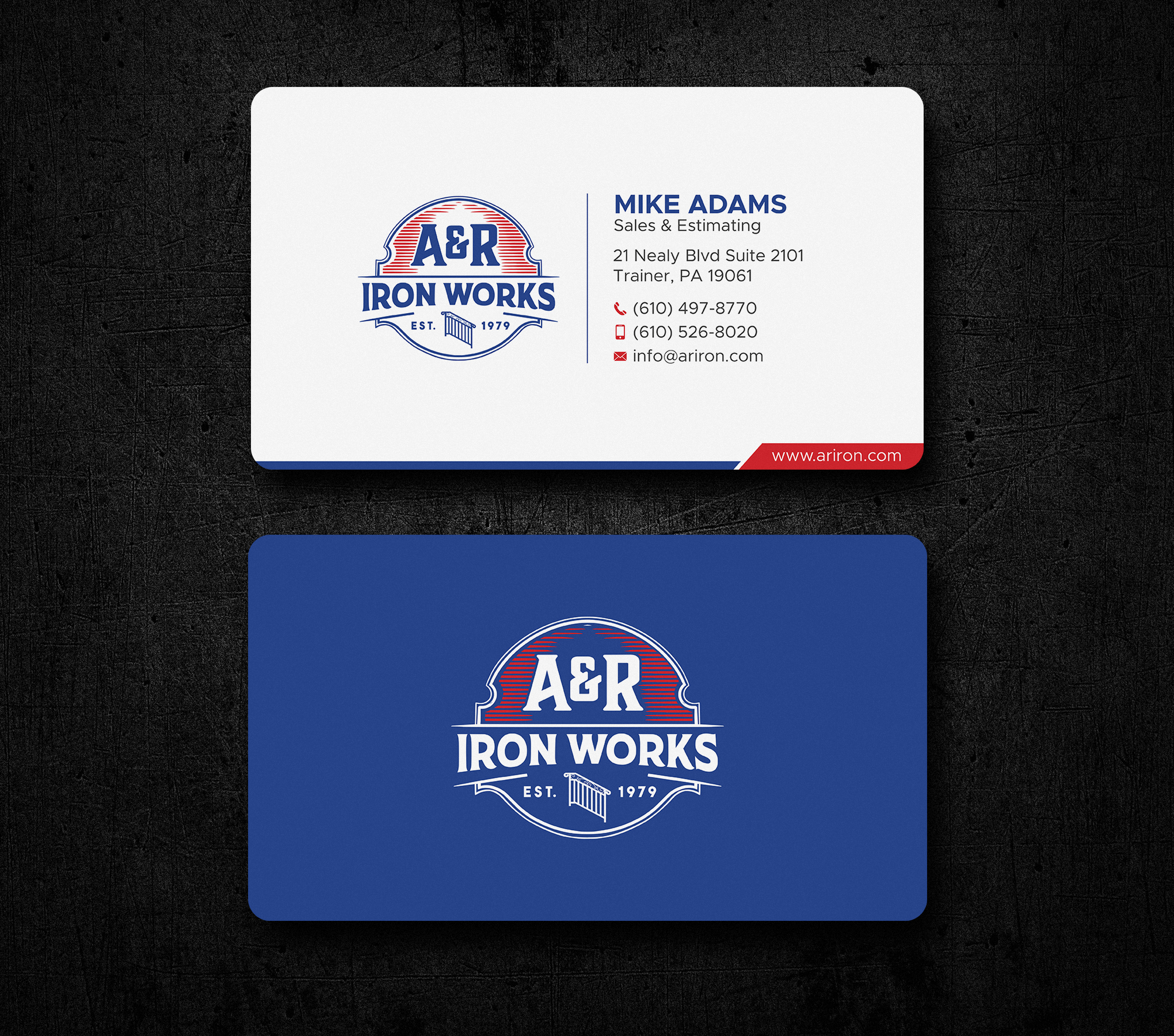 Diseño de Tarjeta de Presentación por Uttom 2 para A&R Iron Works | Diseño #36865065