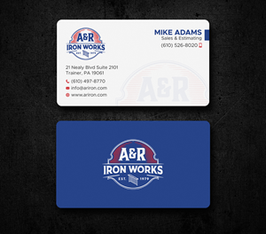 Diseño de Tarjeta de Presentación por Uttom 2 para A&R Iron Works | Diseño: #36865066