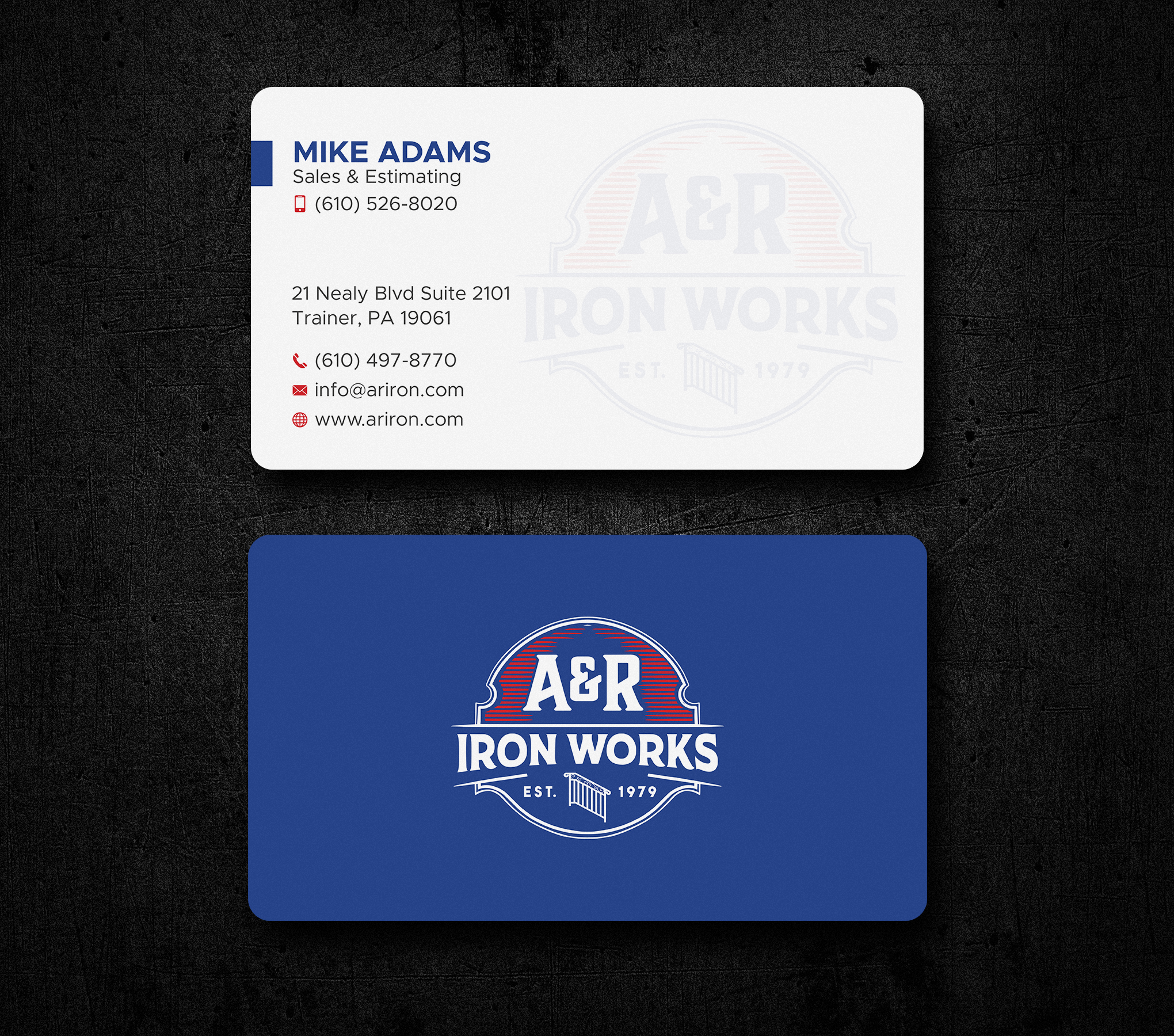 Diseño de Tarjeta de Presentación por Uttom 2 para A&R Iron Works | Diseño #36865067