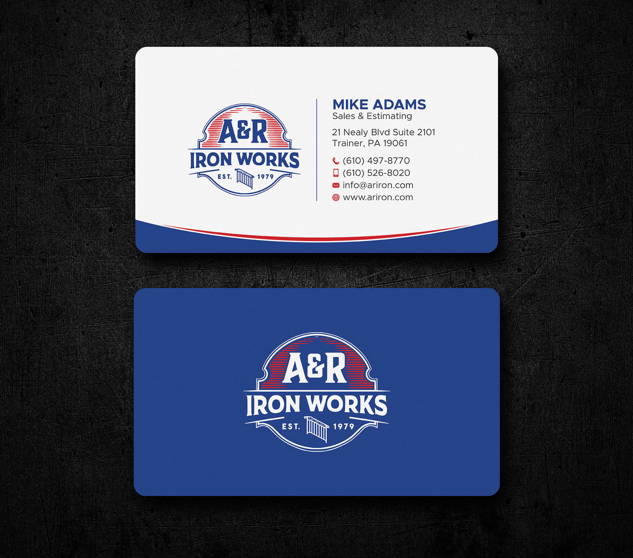Diseño de Tarjeta de Presentación por Uttom 2 para A&R Iron Works | Diseño #36865068