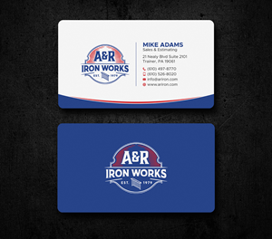 Diseño de Tarjeta de Presentación por Uttom 2 para A&R Iron Works | Diseño: #36865068