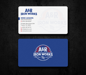 Diseño de Tarjeta de Presentación por Uttom 2 para A&R Iron Works | Diseño: #36865069