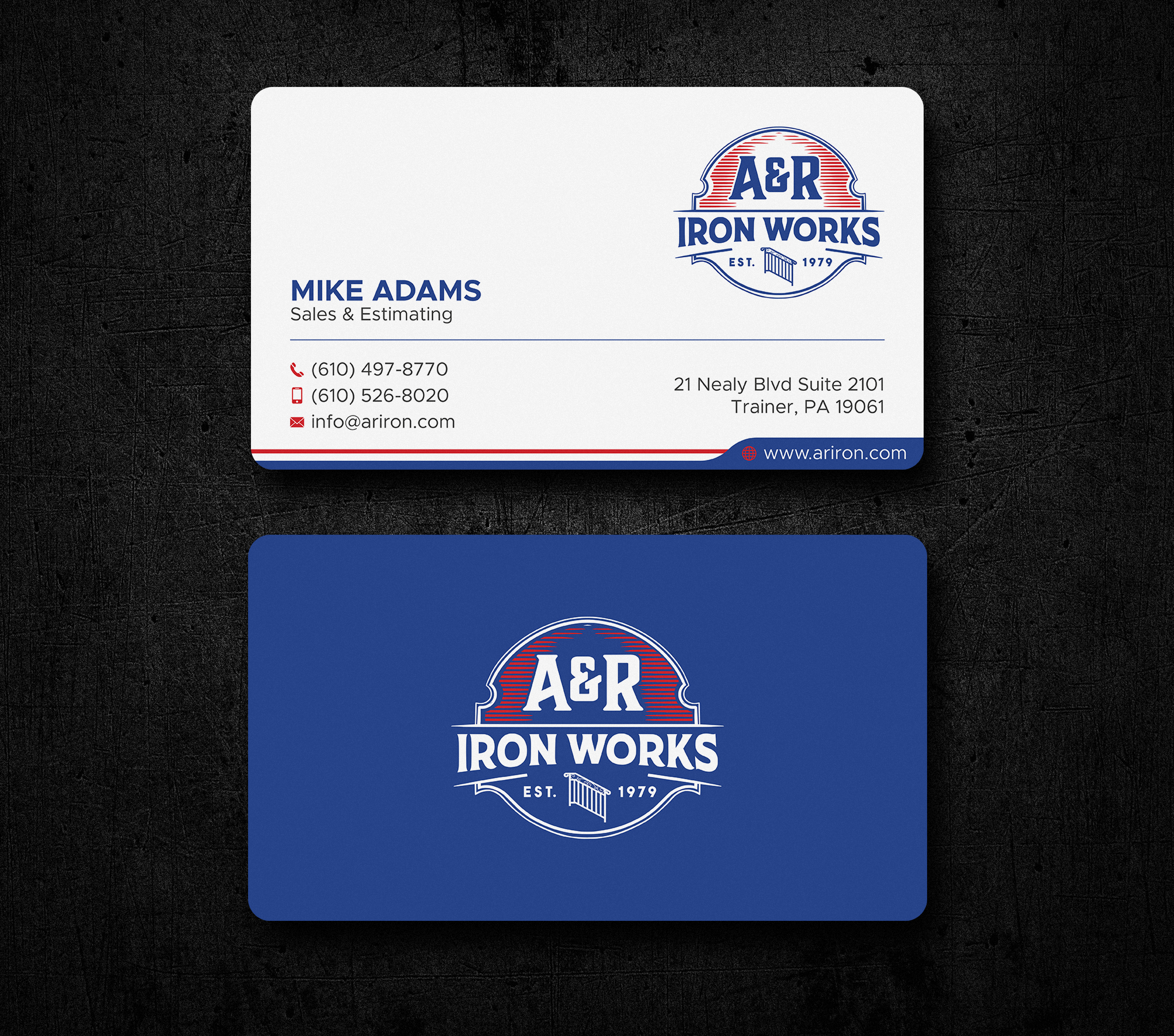 Diseño de Tarjeta de Presentación por Uttom 2 para A&R Iron Works | Diseño #36865070