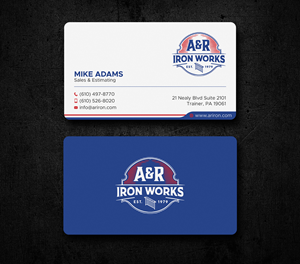 Diseño de Tarjeta de Presentación por Uttom 2 para A&R Iron Works | Diseño: #36865070