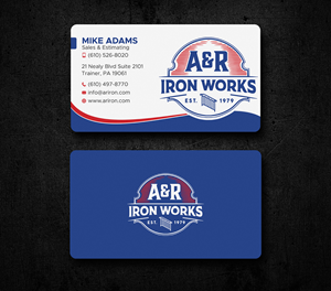 Diseño de Tarjeta de Presentación por Uttom 2 para A&R Iron Works | Diseño: #36865071