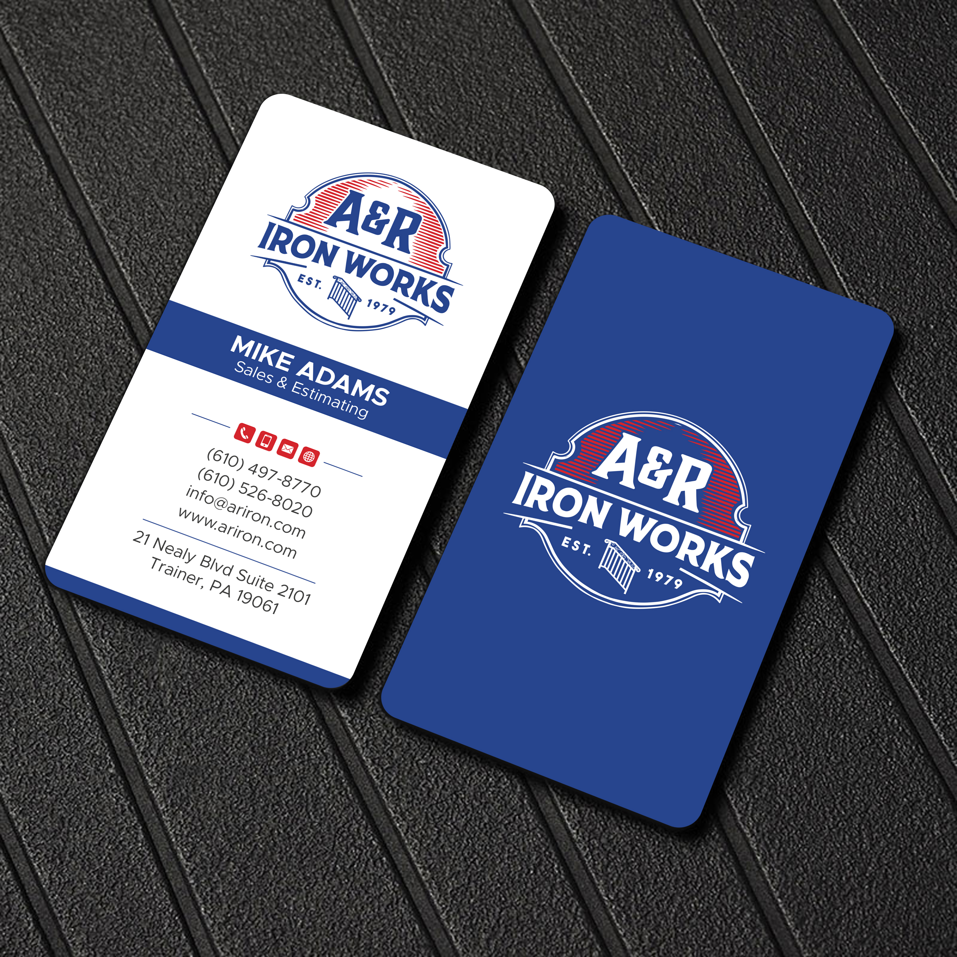 Diseño de Tarjeta de Presentación por Uttom 2 para A&R Iron Works | Diseño #36865215