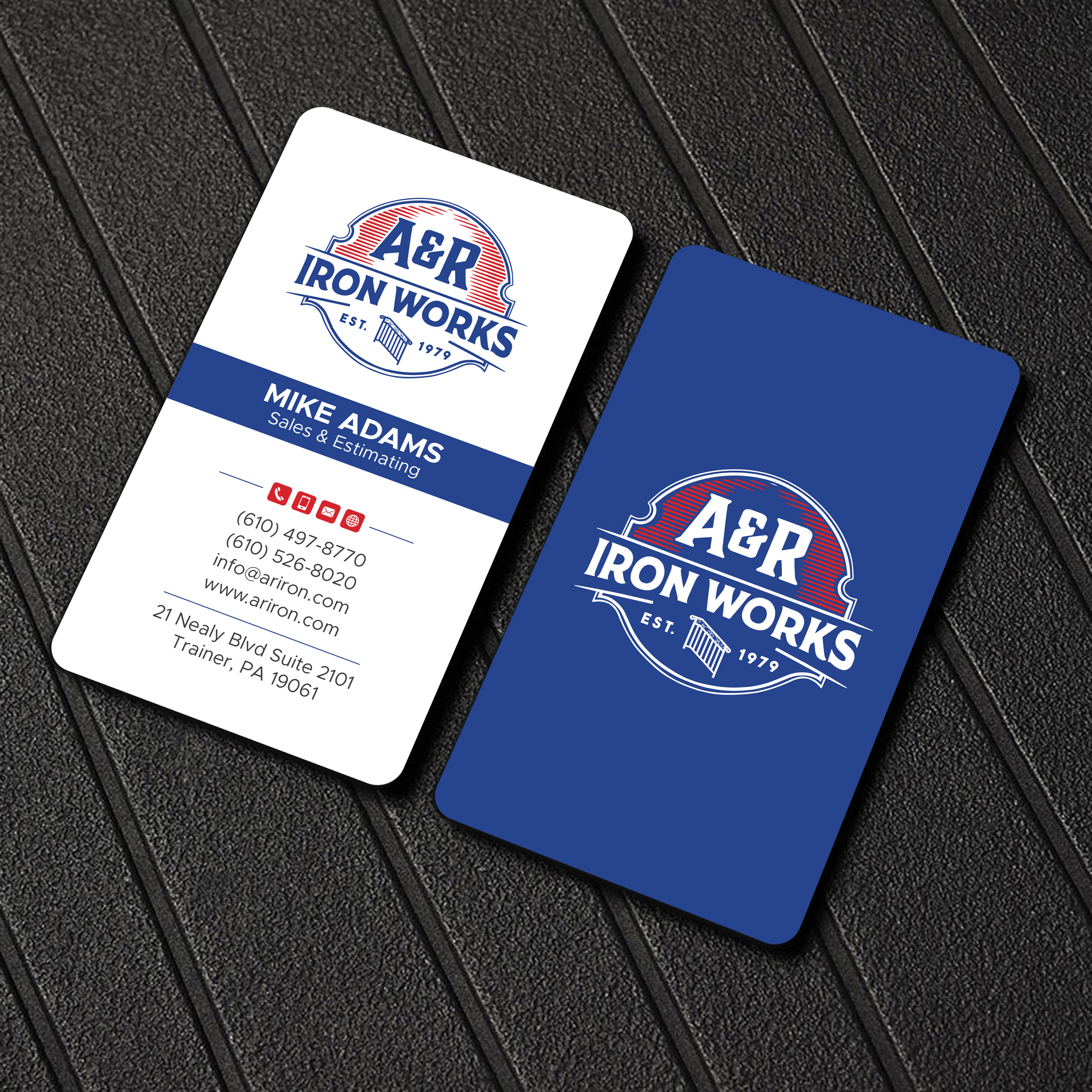 Diseño de Tarjeta de Presentación por Uttom 2 para A&R Iron Works | Diseño #36865217