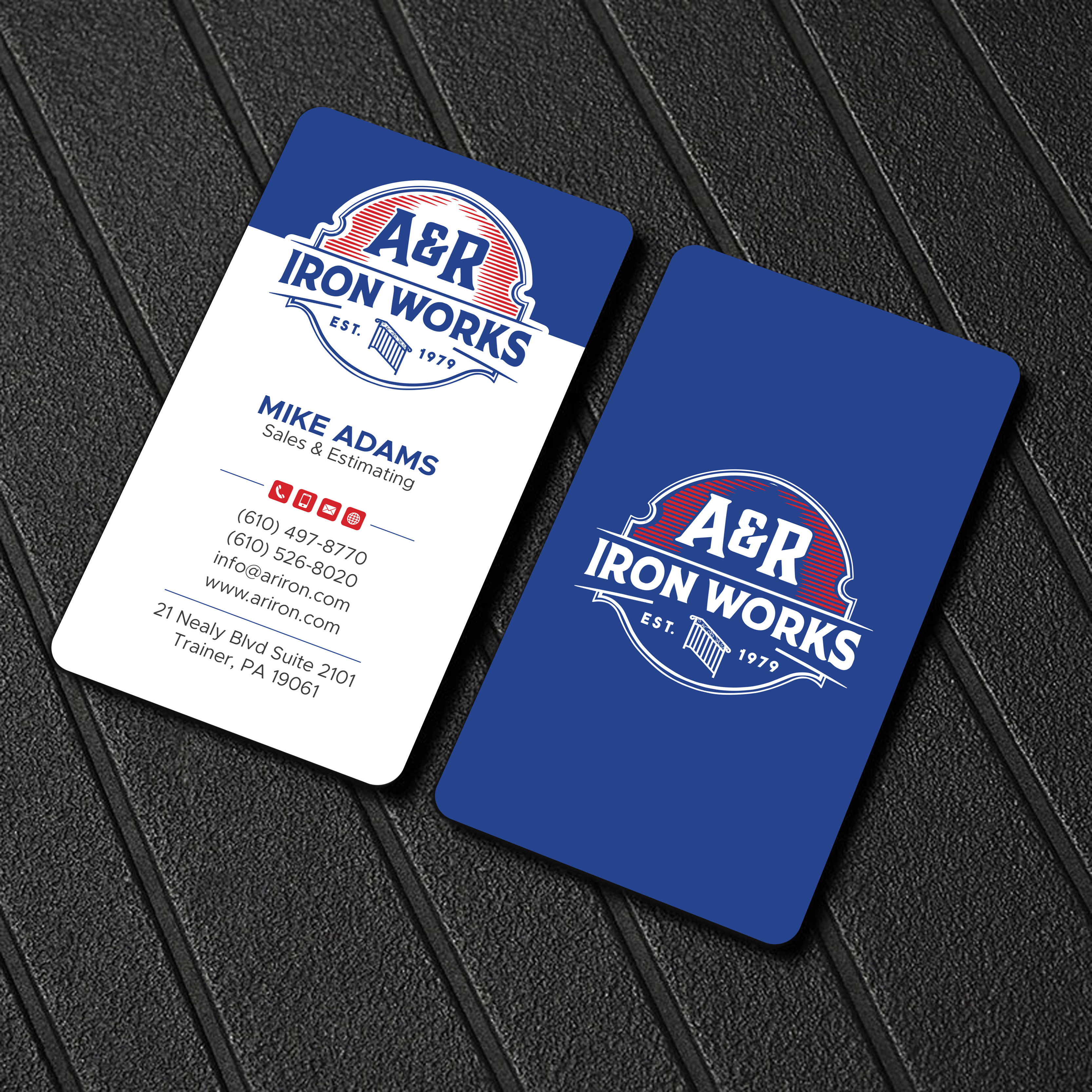 Diseño de Tarjeta de Presentación por Uttom 2 para A&R Iron Works | Diseño #36865224