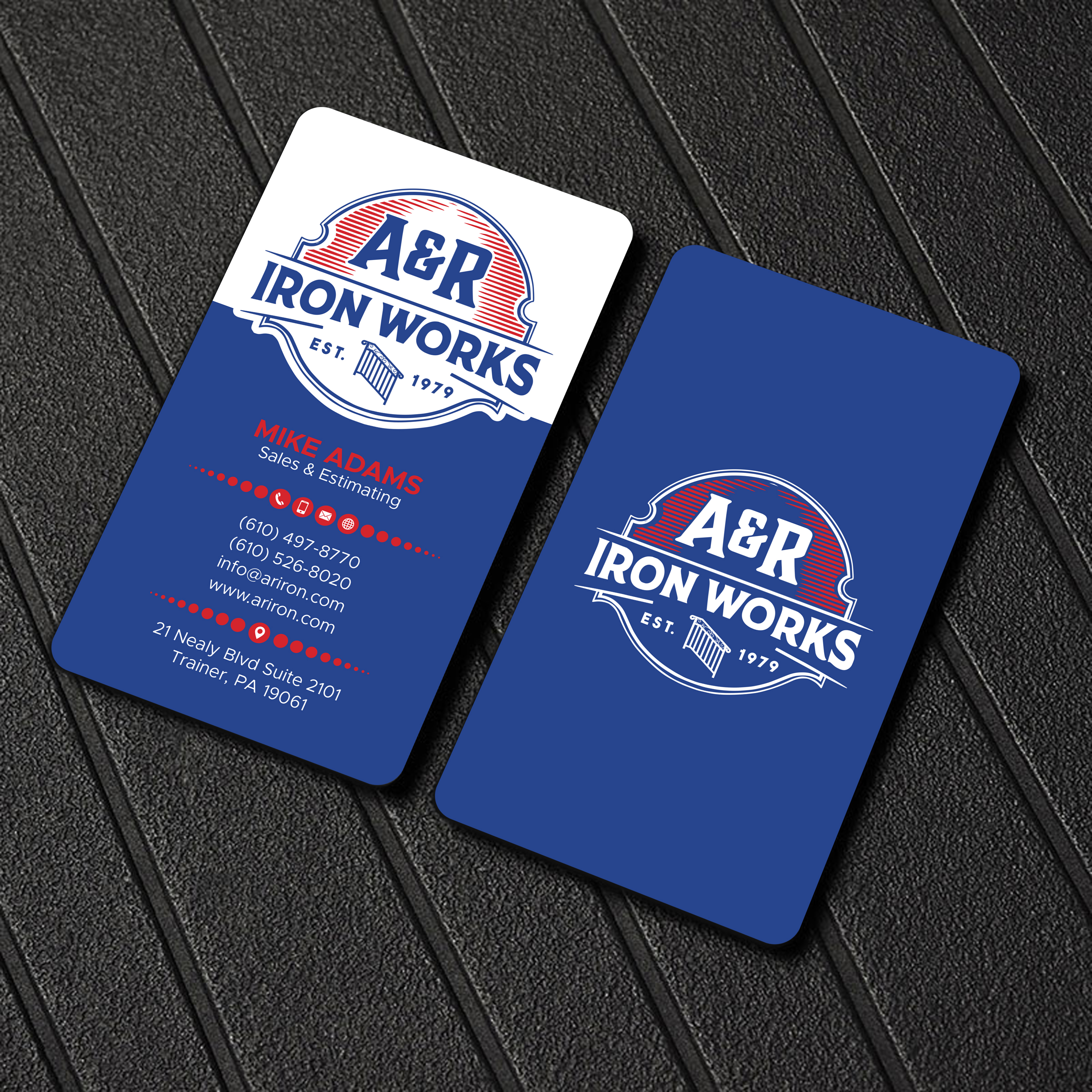 Diseño de Tarjeta de Presentación por Uttom 2 para A&R Iron Works | Diseño #36865225