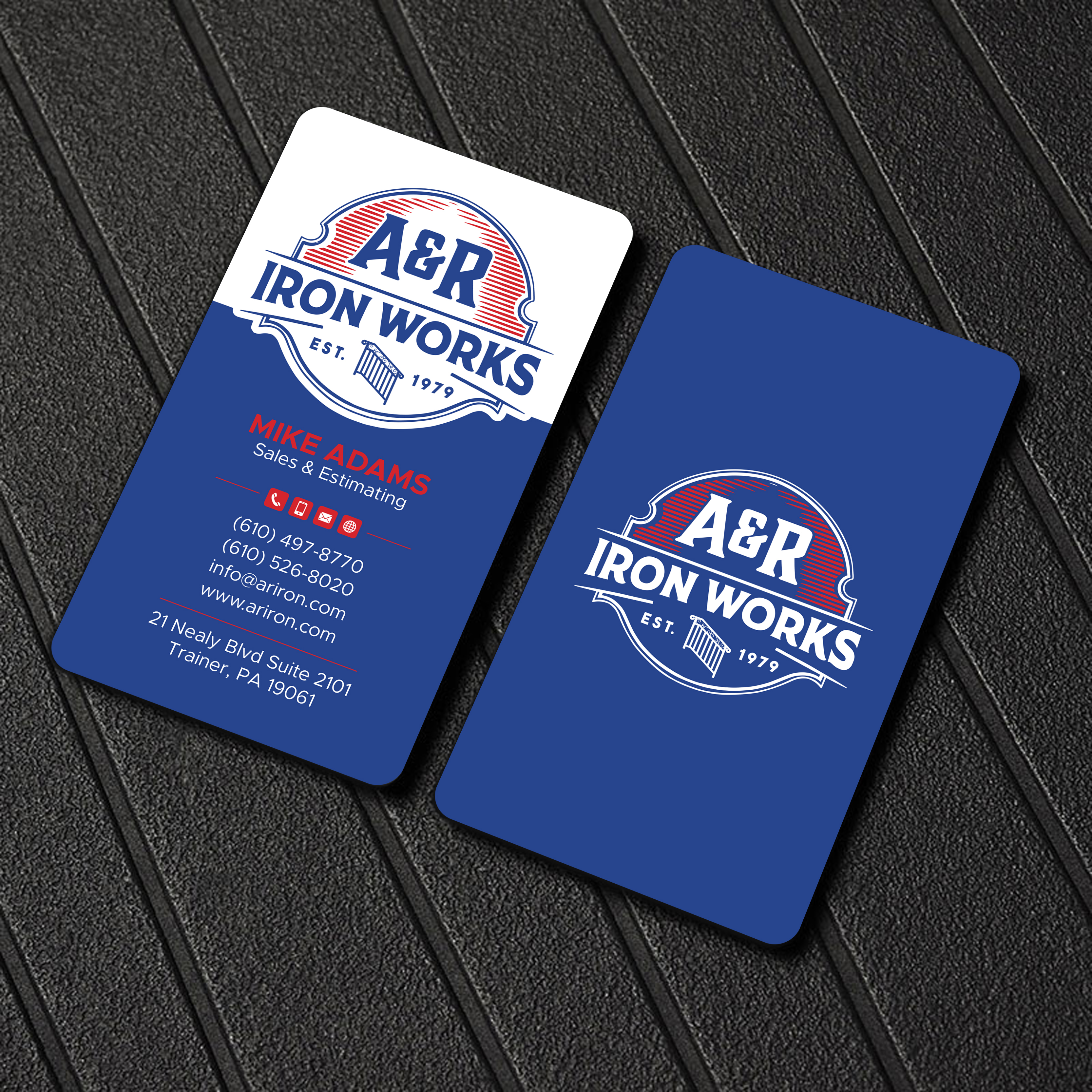 Diseño de Tarjeta de Presentación por Uttom 2 para A&R Iron Works | Diseño #36865226