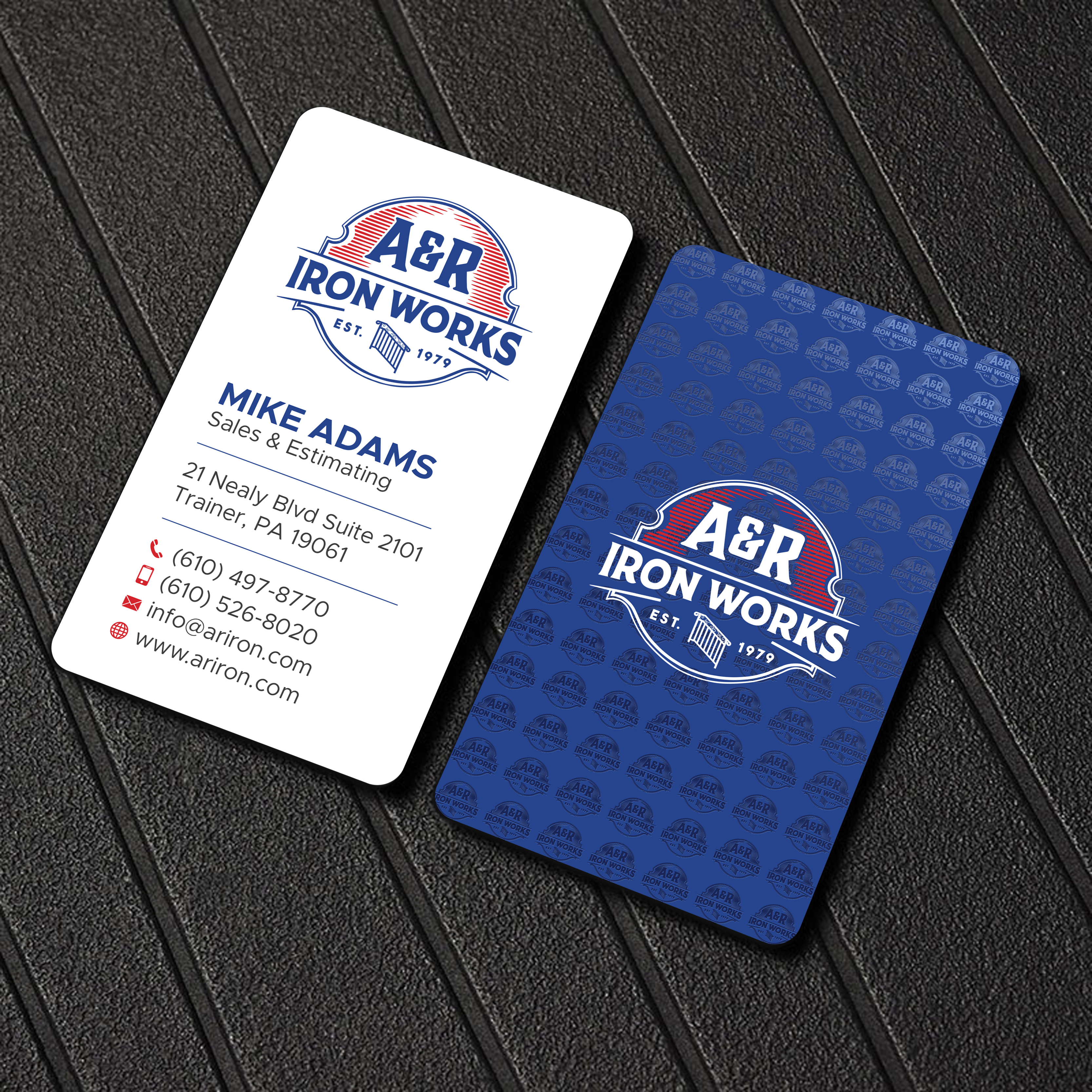 Diseño de Tarjeta de Presentación por Uttom 2 para A&R Iron Works | Diseño #36865230