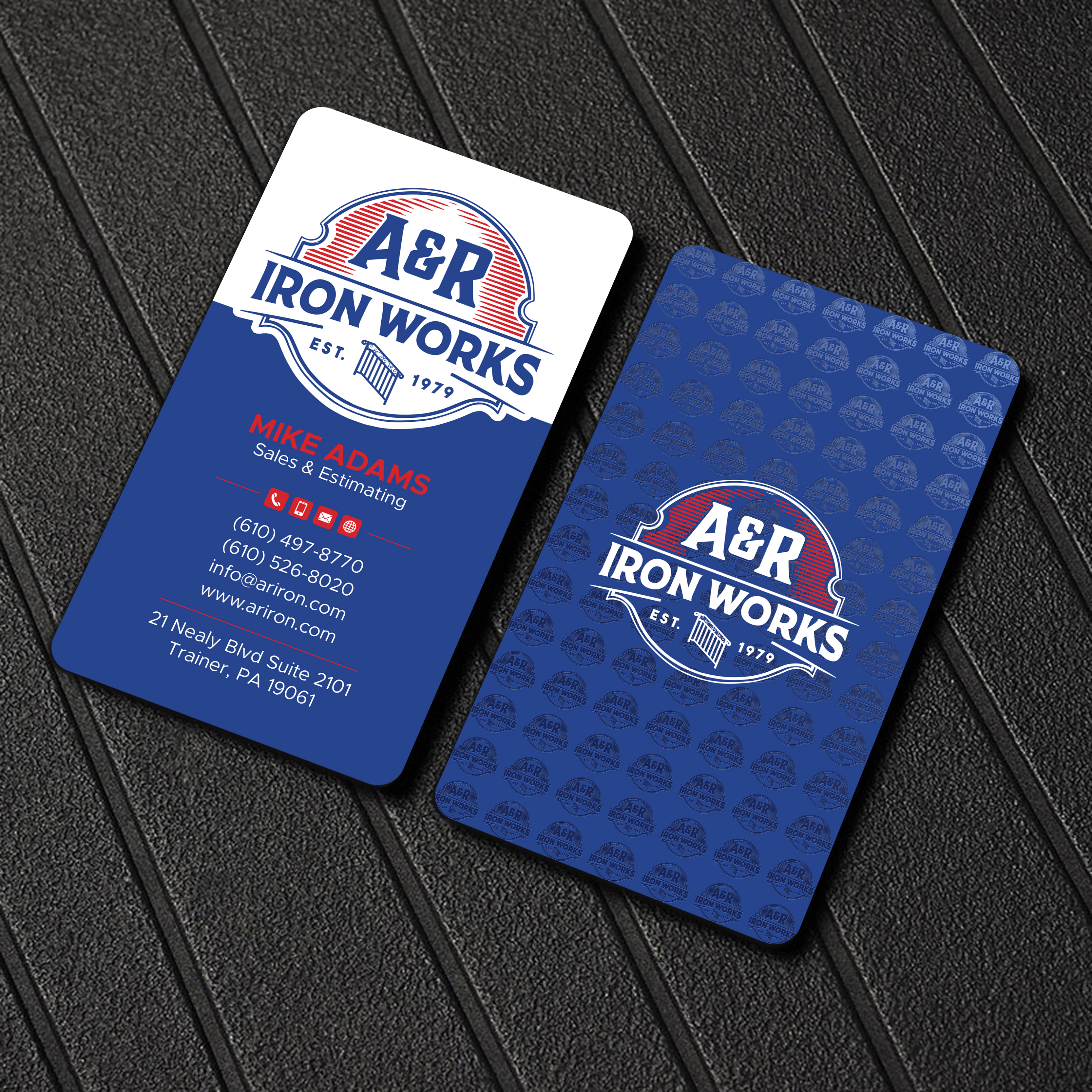 Diseño de Tarjeta de Presentación por Uttom 2 para A&R Iron Works | Diseño #36865233