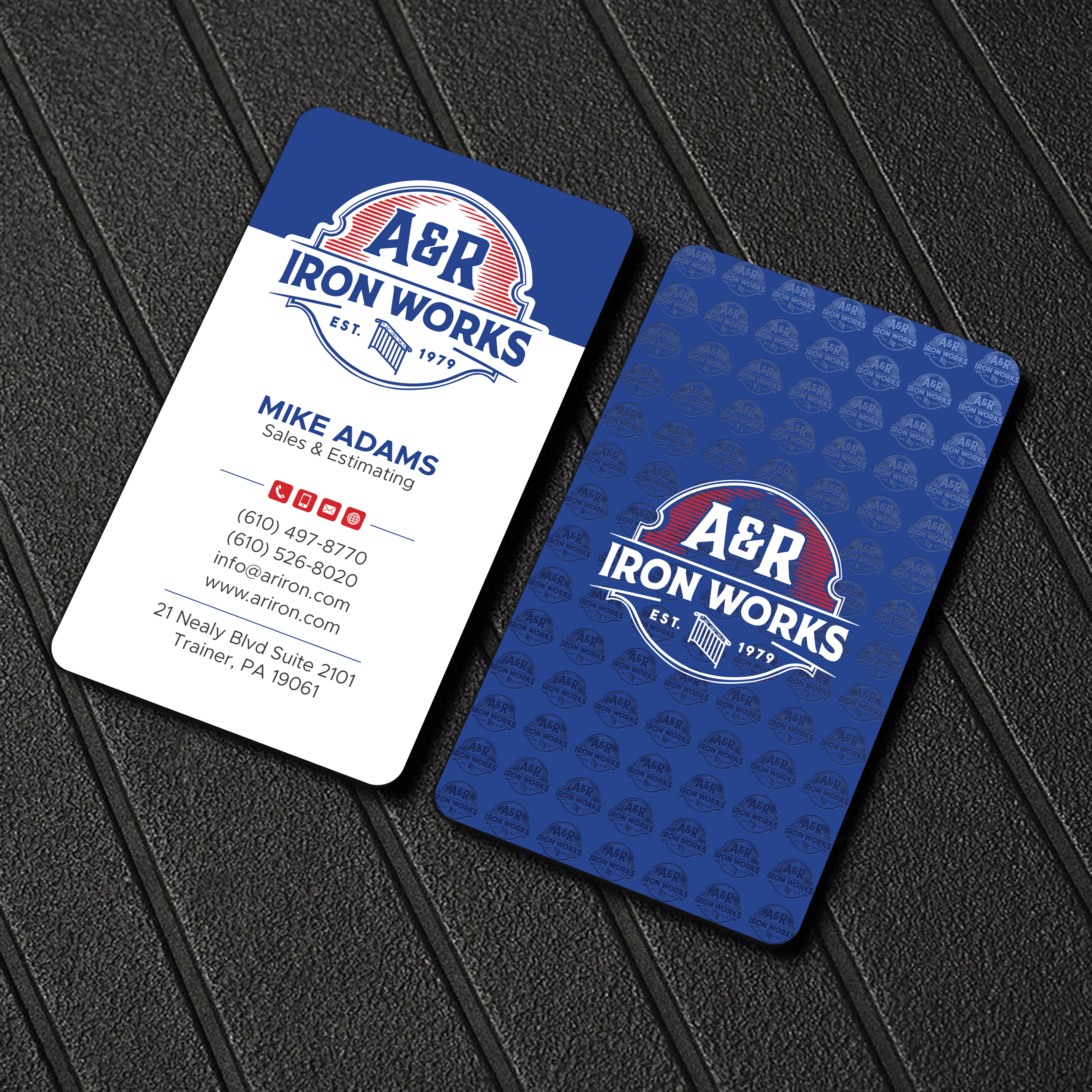 Diseño de Tarjeta de Presentación por Uttom 2 para A&R Iron Works | Diseño #36865234