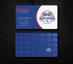 Diseño de Tarjeta de Presentación por Uttom 2 para A&R Iron Works | Diseño: #36865448