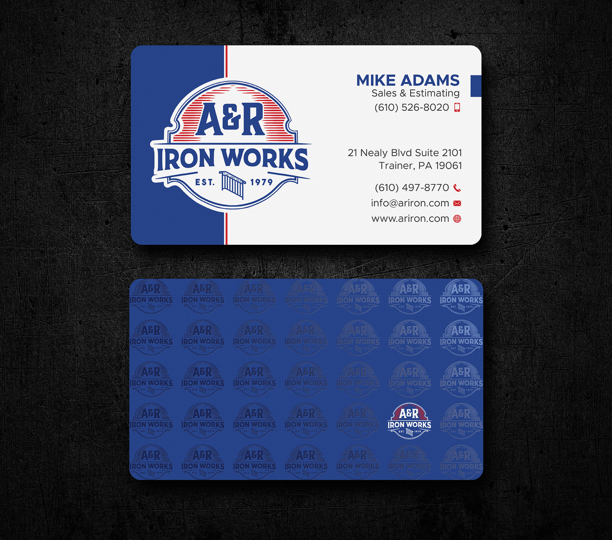 Diseño de Tarjeta de Presentación por Uttom 2 para A&R Iron Works | Diseño #36865449