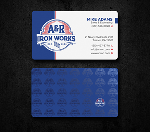 Diseño de Tarjeta de Presentación por Uttom 2 para A&R Iron Works | Diseño: #36865449