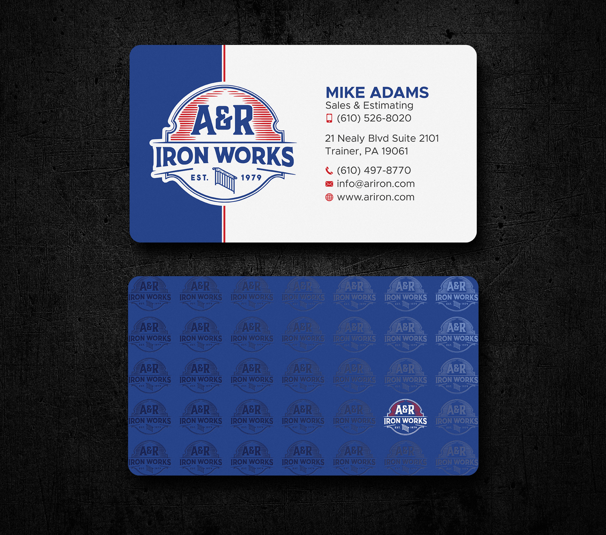 Diseño de Tarjeta de Presentación por Uttom 2 para A&R Iron Works | Diseño #36865450