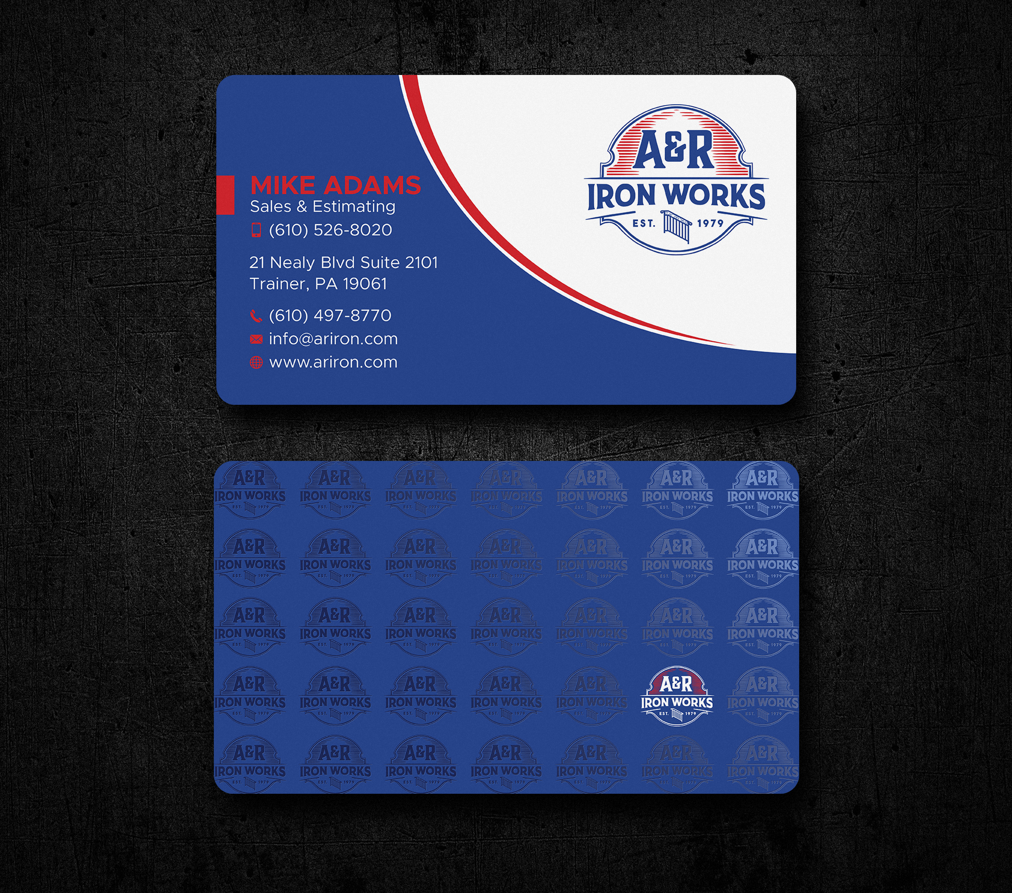 Diseño de Tarjeta de Presentación por Uttom 2 para A&R Iron Works | Diseño #36865451