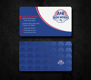 Diseño de Tarjeta de Presentación por Uttom 2 para A&R Iron Works | Diseño: #36865451