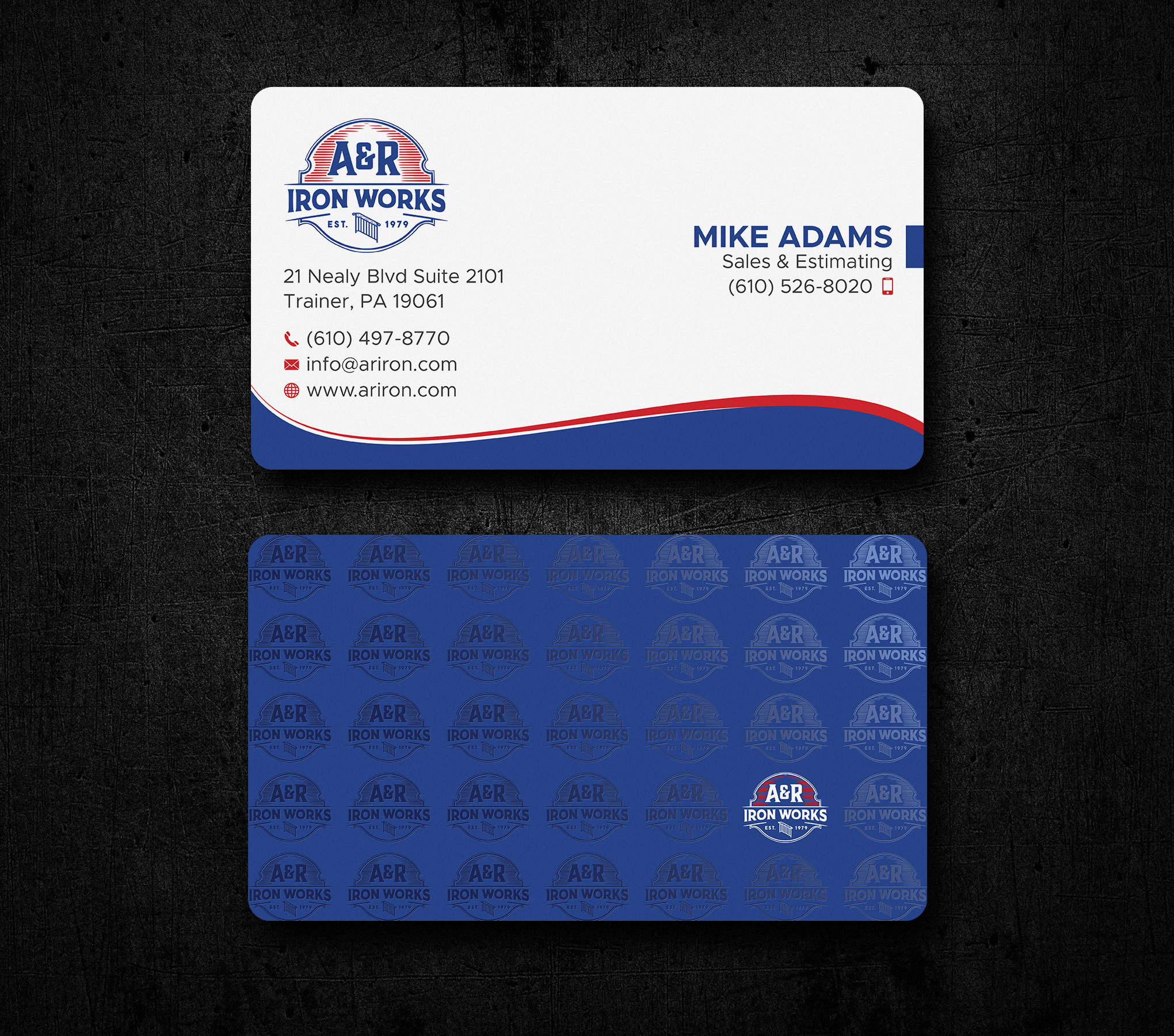 Diseño de Tarjeta de Presentación por Uttom 2 para A&R Iron Works | Diseño #36865458