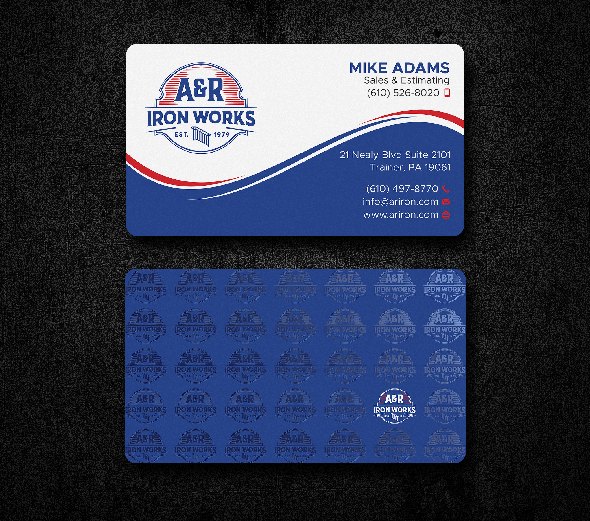 Diseño de Tarjeta de Presentación por Uttom 2 para A&R Iron Works | Diseño #36865460