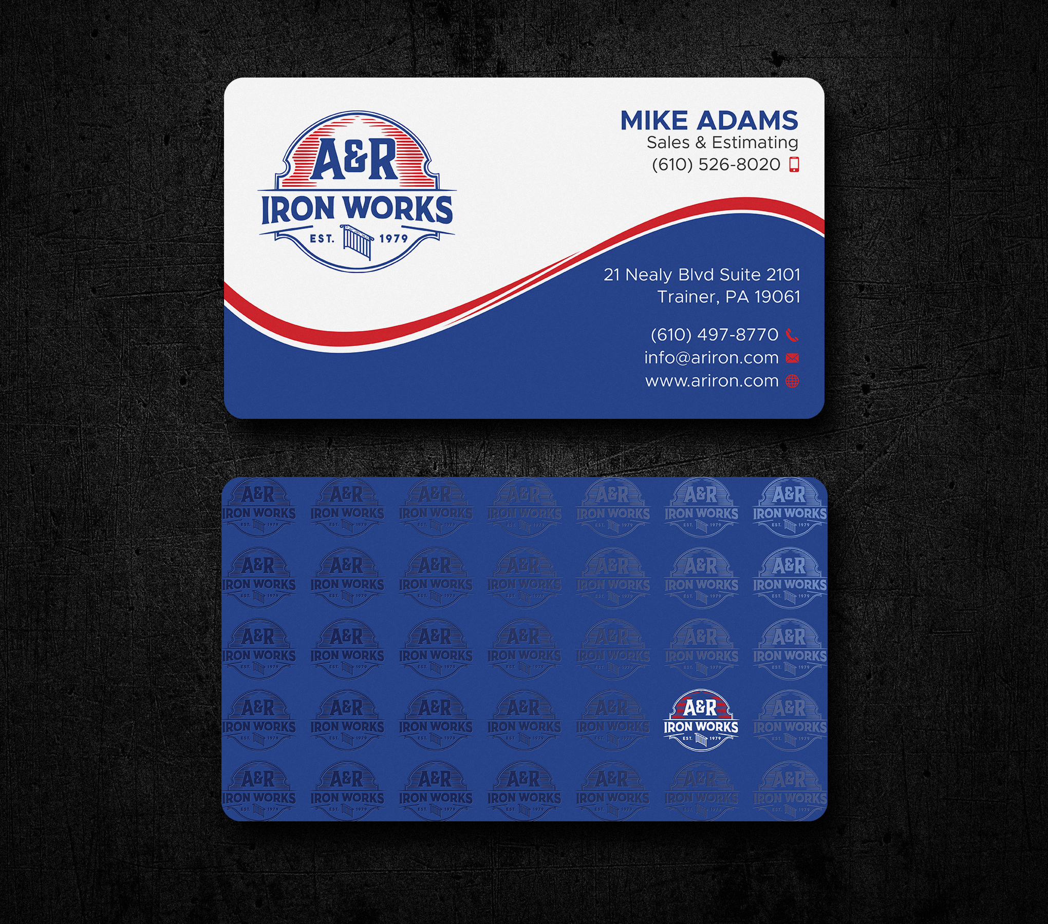 Diseño de Tarjeta de Presentación por Uttom 2 para A&R Iron Works | Diseño #36865461