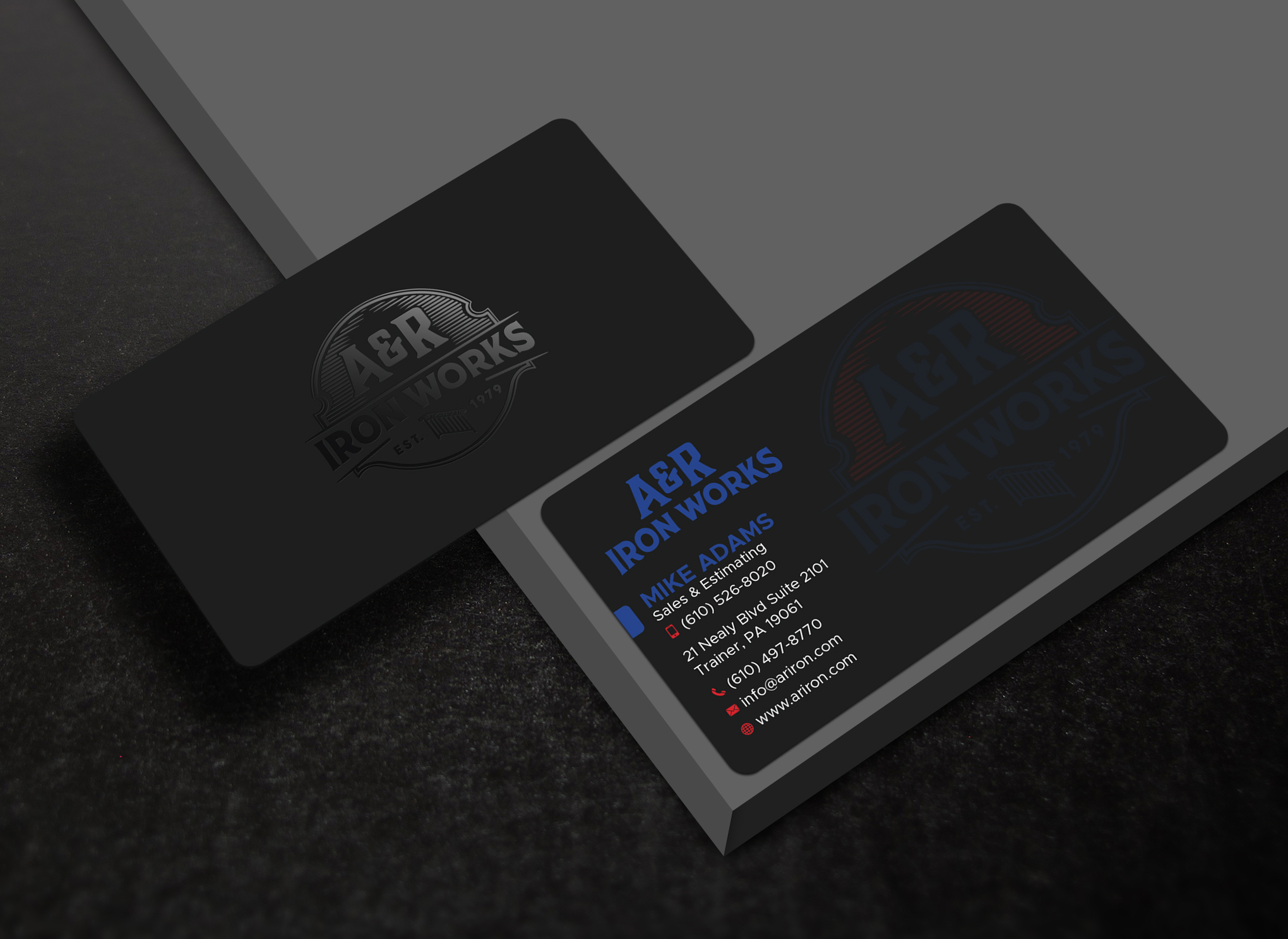 Diseño de Tarjeta de Presentación por Uttom 2 para A&R Iron Works | Diseño #36872580