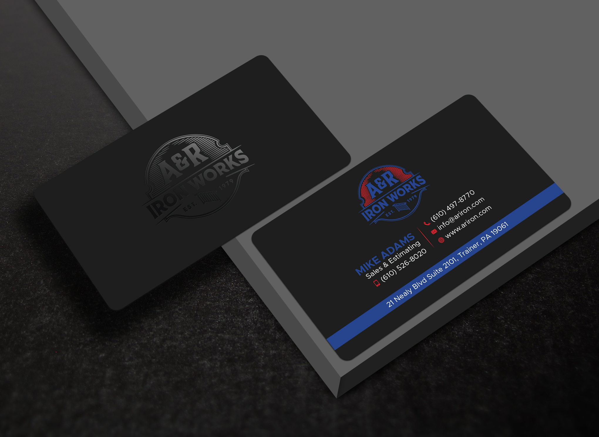 Diseño de Tarjeta de Presentación por Uttom 2 para A&R Iron Works | Diseño #36872581