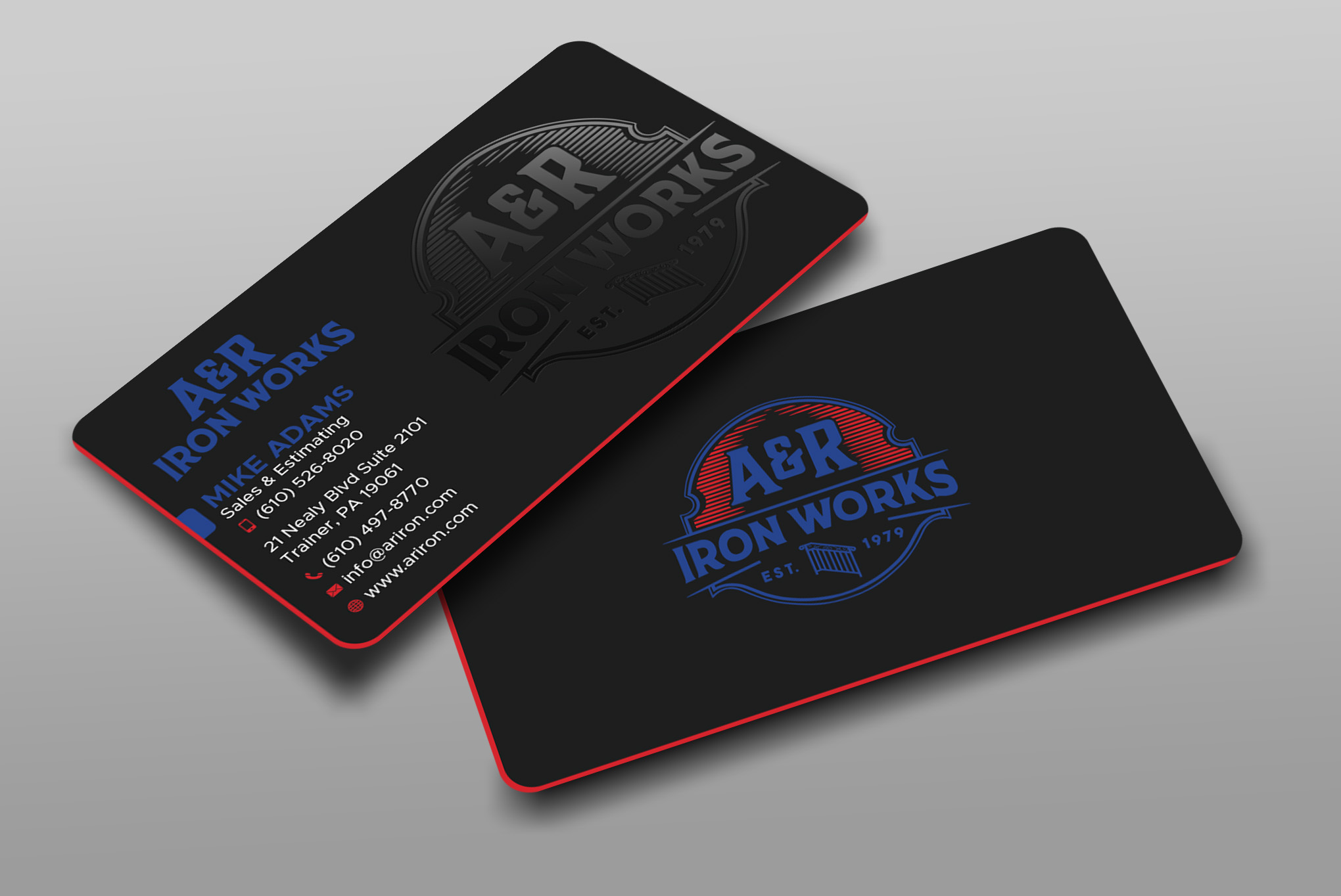 Diseño de Tarjeta de Presentación por Uttom 2 para A&R Iron Works | Diseño #36872587