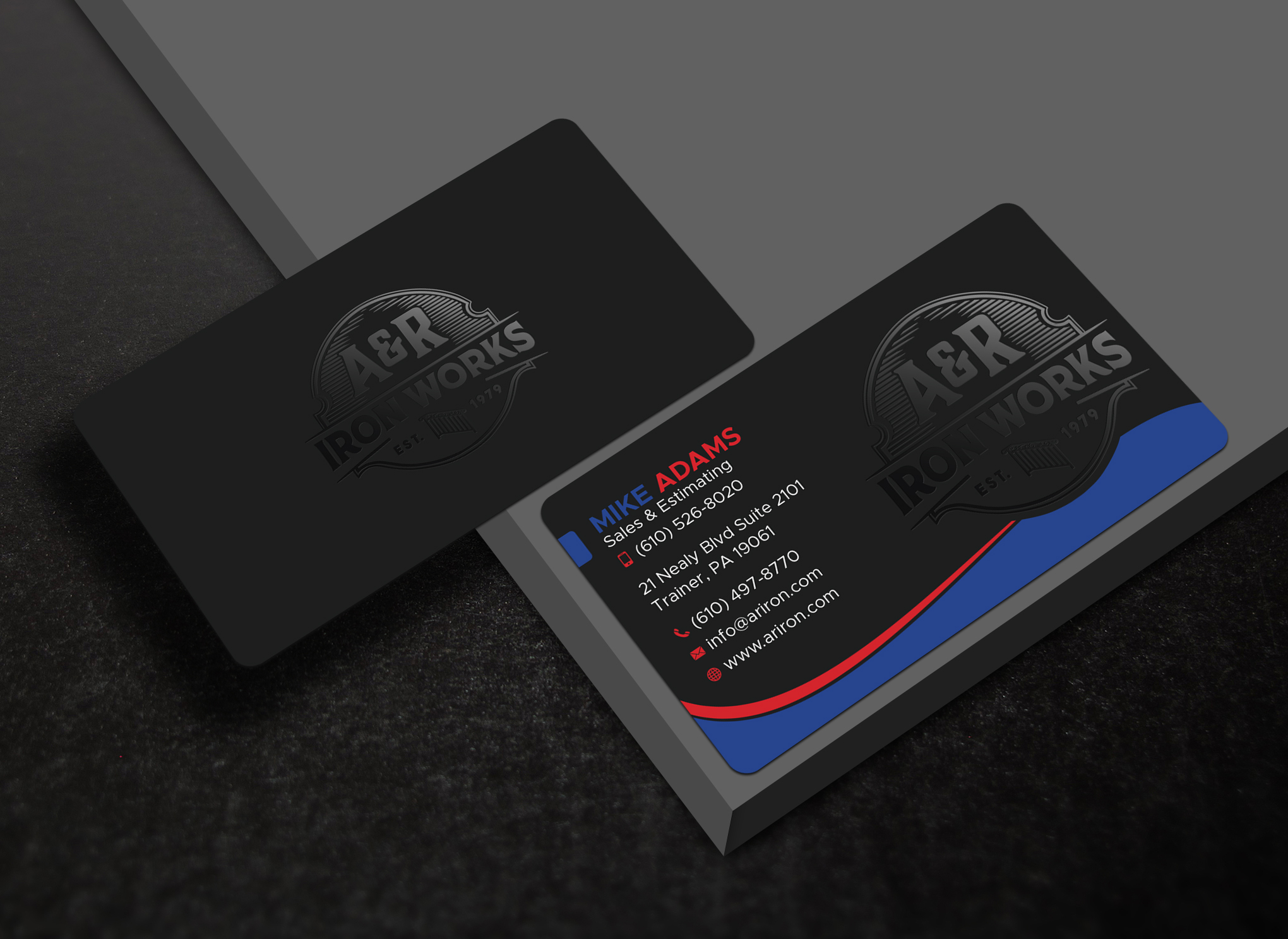 Diseño de Tarjeta de Presentación por Uttom 2 para A&R Iron Works | Diseño #36872588