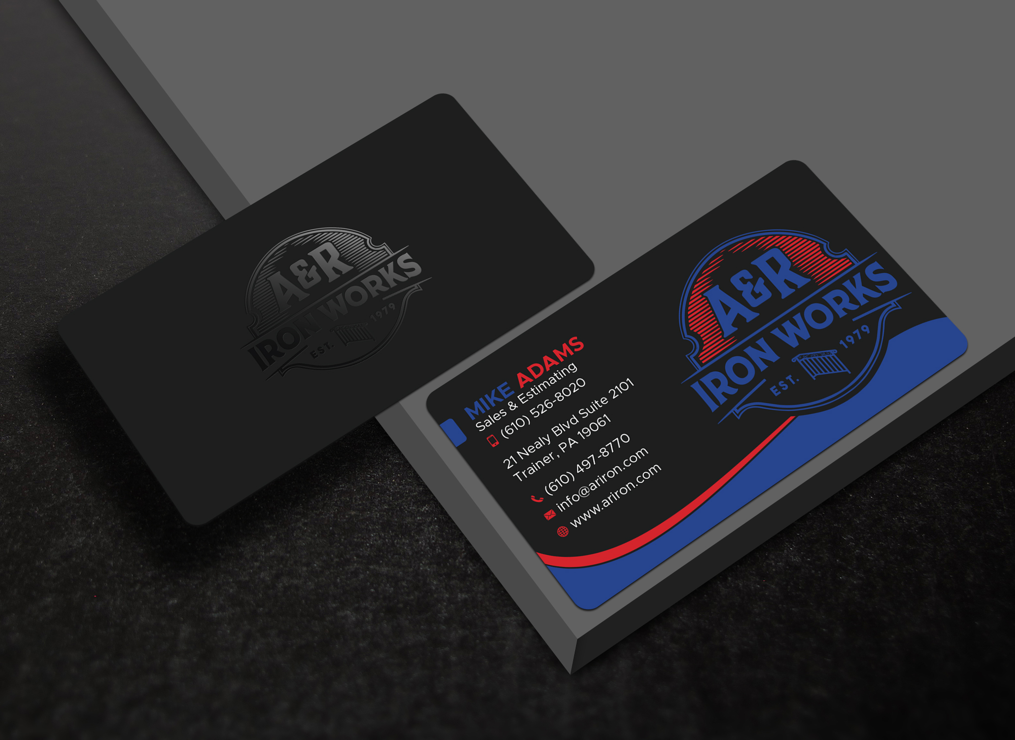 Diseño de Tarjeta de Presentación por Uttom 2 para A&R Iron Works | Diseño #36872589