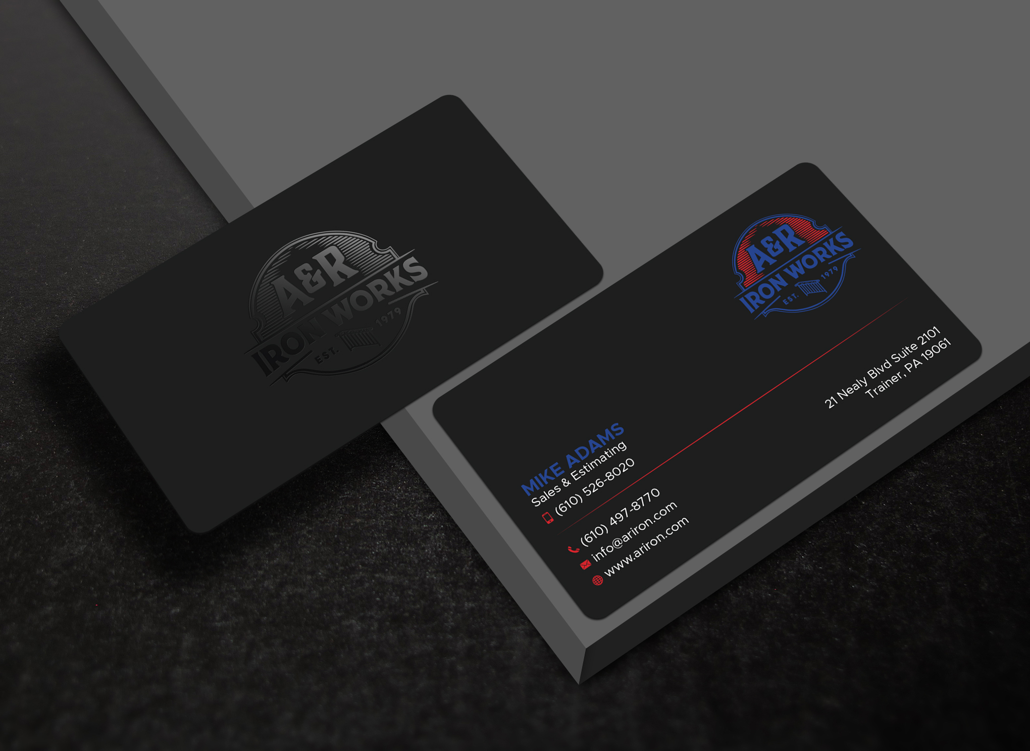 Diseño de Tarjeta de Presentación por Uttom 2 para A&R Iron Works | Diseño #36872590